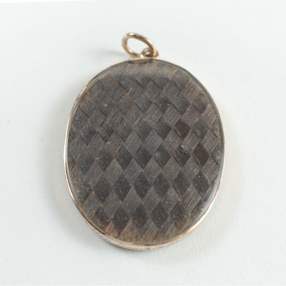 Antique Georgian miniature painting pendent in gold - Picture 4 of 7